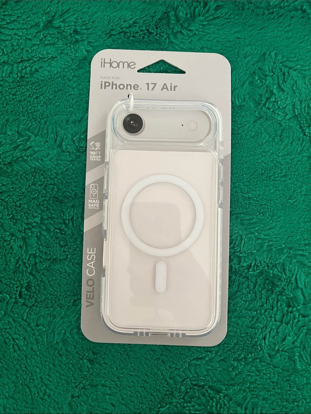 iHome Velo MagSafe Case for iPhone 17 Air - White/Clear